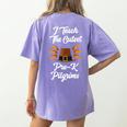 I Teach The Cutest Pre-K Pilgrims Thanksgiving Teacher Item Women's Comfort Colors T-Shirt Back Print Violet I Teach The Cutest Pre-K Pilgrims Thanksgiving Teacher Item Women's Comfort Colors T-Shirt Back Print Violet