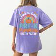 I Teach The Cutest Pre-K Pumpkin Teacher Student Halloween Women's Comfort Colors T-Shirt Back Print Violet I Teach The Cutest Pre-K Pumpkin Teacher Student Halloween Women's Comfort Colors T-Shirt Back Print Violet