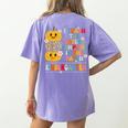 I Teach The Cutest Pumpkins Kindergarten Teacher Halloween Women's Comfort Colors T-Shirt Back Print Violet I Teach The Cutest Pumpkins Kindergarten Teacher Halloween Women's Comfort Colors T-Shirt Back Print Violet