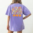 I Teach The Cutest Pumpkins In The Patch Fall Season Teacher Women's Comfort Colors T-Shirt Back Print Violet I Teach The Cutest Pumpkins In The Patch Fall Season Teacher Women's Comfort Colors T-Shirt Back Print Violet