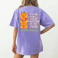 I Teach The Cutest Pumpkins In The Patch Infant Teacher Women's Comfort Colors T-Shirt Back Print Violet I Teach The Cutest Pumpkins In The Patch Infant Teacher Women's Comfort Colors T-Shirt Back Print Violet