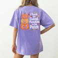 i Teach The Cutest Pumpkins In The Patch Teacher Halloween Women's Comfort Colors T-Shirt Back Print Violet i Teach The Cutest Pumpkins In The Patch Teacher Halloween Women's Comfort Colors T-Shirt Back Print Violet