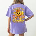 I Teach The Cutest Pumpkins In The Patch Teacher Halloween Women's Comfort Colors T-Shirt Back Print Violet I Teach The Cutest Pumpkins In The Patch Teacher Halloween Women's Comfort Colors T-Shirt Back Print Violet