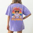 I Teach In My Pajamas Teacher Sunset Bear Retro Women's Comfort Colors T-Shirt Back Print Violet I Teach In My Pajamas Teacher Sunset Bear Retro Women's Comfort Colors T-Shirt Back Print Violet
