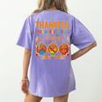 Teach Thanksgiving Teacher Thankful For My Preschool Turkeys Women's Comfort Colors T-Shirt Back Print Violet Teach Thanksgiving Teacher Thankful For My Preschool Turkeys Women's Comfort Colors T-Shirt Back Print Violet
