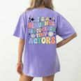 Teach Tiny Actors Theater Drama Teacher Drama Teaching Women's Comfort Colors T-Shirt Back Print Violet Teach Tiny Actors Theater Drama Teacher Drama Teaching Women's Comfort Colors T-Shirt Back Print Violet
