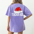 Teacher Aide Christmas Women Family Matching Group Xmas Women's Comfort Colors T-Shirt Back Print Violet Teacher Aide Christmas Women Family Matching Group Xmas Women's Comfort Colors T-Shirt Back Print Violet