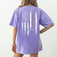 Teacher American Flag Teacher's Day Teaching Women's Comfort Colors T-Shirt Back Print Violet Teacher American Flag Teacher's Day Teaching Women's Comfort Colors T-Shirt Back Print Violet