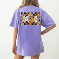 Teacher Appreciation Boho Floral Leopard Checkered Women's Comfort Colors T-Shirt Back Print Violet Teacher Appreciation Boho Floral Leopard Checkered Women's Comfort Colors T-Shirt Back Print Violet