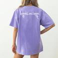 Teacher Appreciation Diagrammed Sentence Tshirt Women's Comfort Colors T-Shirt Back Print Violet
