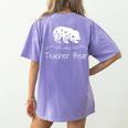 Teacher Bear For Educators Teacher Appreciation Women's Comfort Colors T-Shirt Back Print Violet Teacher Bear For Educators Teacher Appreciation Women's Comfort Colors T-Shirt Back Print Violet