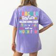 Teacher Besties Matching Teacher Besties Women's Comfort Colors T-Shirt Back Print Violet Teacher Besties Matching Teacher Besties Women's Comfort Colors T-Shirt Back Print Violet