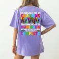 Teacher We Are Like A Box Of Crayons Back To School Women's Comfort Colors T-Shirt Back Print Violet Teacher We Are Like A Box Of Crayons Back To School Women's Comfort Colors T-Shirt Back Print Violet