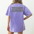 Teacher Checkered Racing Teacher Appreciation Men Women Women's Comfort Colors T-Shirt Back Print Violet Teacher Checkered Racing Teacher Appreciation Men Women Women's Comfort Colors T-Shirt Back Print Violet