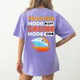 Teacher Cruise Shirt Cruise Mode Men Women Women's Comfort Colors T-Shirt Back Print Violet Teacher Cruise Shirt Cruise Mode Men Women Women's Comfort Colors T-Shirt Back Print Violet