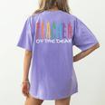 Teacher Of The Deaf ASL Teacher & Deaf Awareness Women's Comfort Colors T-Shirt Back Print Violet Teacher Of The Deaf ASL Teacher & Deaf Awareness Women's Comfort Colors T-Shirt Back Print Violet
