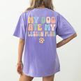 Teacher My Dog Ate My Lesson Plan Teacher Lesson Plan Women's Comfort Colors T-Shirt Back Print Violet Teacher My Dog Ate My Lesson Plan Teacher Lesson Plan Women's Comfort Colors T-Shirt Back Print Violet