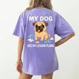 Teacher My Dog Ate My Lesson Plans School Staff Women's Comfort Colors T-Shirt Back Print Violet Teacher My Dog Ate My Lesson Plans School Staff Women's Comfort Colors T-Shirt Back Print Violet