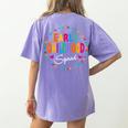 Teacher Early Childhood Squad T-Shirt Women's Comfort Colors T-Shirt Back Print Violet