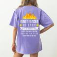 Being a Teacher Is Easy Everything Is On Fire T-Shirt For Men Women Kids Women's Comfort Colors T-Shirt Back Print Violet Being a Teacher Is Easy Everything Is On Fire T-Shirt For Men Women Kids Women's Comfort Colors T-Shirt Back Print Violet