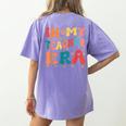 In My Teacher Era First Day Of School Back To School Retro Women's Comfort Colors T-Shirt Back Print Violet In My Teacher Era First Day Of School Back To School Retro Women's Comfort Colors T-Shirt Back Print Violet