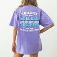 Teacher If At First You Don't Succeed Try Doing What Your Women's Comfort Colors T-Shirt Back Print Violet Teacher If At First You Don't Succeed Try Doing What Your Women's Comfort Colors T-Shirt Back Print Violet