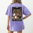 The Teacher Ghost Book Reading Books Lover Halloween Women's Comfort Colors T-Shirt Back Print Violet The Teacher Ghost Book Reading Books Lover Halloween Women's Comfort Colors T-Shirt Back Print Violet