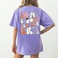 Teacher Halloween In My Spooky Teacher Era Retro Groovy Women's Comfort Colors T-Shirt Back Print Violet Teacher Halloween In My Spooky Teacher Era Retro Groovy Women's Comfort Colors T-Shirt Back Print Violet
