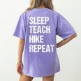Teacher Hiking Shirt Teaching Hiker T Shirt Women's Comfort Colors T-Shirt Back Print Violet Teacher Hiking Shirt Teaching Hiker T Shirt Women's Comfort Colors T-Shirt Back Print Violet