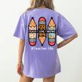 Teacher Life Teach Love Inspire Pencils Inspirational Women Women's Comfort Colors T-Shirt Back Print Violet Teacher Life Teach Love Inspire Pencils Inspirational Women Women's Comfort Colors T-Shirt Back Print Violet