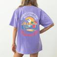 Teacher Retirement Shirts 2026 Goodbye Lesson Hello Freedom Women's Comfort Colors T-Shirt Back Print Violet