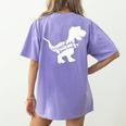 Teacher Saurus T Shirt For Men And Women Women's Comfort Colors T-Shirt Back Print Violet Teacher Saurus T Shirt For Men And Women Women's Comfort Colors T-Shirt Back Print Violet