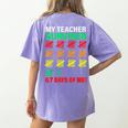 My Teacher Survived 67 Days Of Me School Kids Costume Women's Comfort Colors T-Shirt Back Print Violet My Teacher Survived 67 Days Of Me School Kids Costume Women's Comfort Colors T-Shirt Back Print Violet