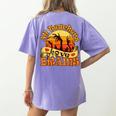 Teacher All Teachers Love Brains Halloween Party Women's Comfort Colors T-Shirt Back Print Violet Teacher All Teachers Love Brains Halloween Party Women's Comfort Colors T-Shirt Back Print Violet
