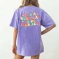Teacher Testing Shirt It's A Good Day To Do Best Groovy Women's Comfort Colors T-Shirt Back Print Violet