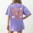 Teacher Thanksgiving Shirt Women One Thankful Teacher Fall Women's Comfort Colors T-Shirt Back Print Violet