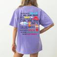 Teacher I Will Read Book On Boat Kids Women Bookworm Women's Comfort Colors T-Shirt Back Print Violet Teacher I Will Read Book On Boat Kids Women Bookworm Women's Comfort Colors T-Shirt Back Print Violet