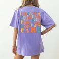 Teachers I Became A Teacher For The Money And Fame Men Women Women's Comfort Colors T-Shirt Back Print Violet