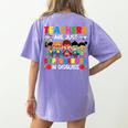 Teachers Are Just Superheroes In Disguise Back To School Women's Comfort Colors T-Shirt Back Print Violet Teachers Are Just Superheroes In Disguise Back To School Women's Comfort Colors T-Shirt Back Print Violet