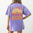 All Teachers Love Brains Teachers Halloween Teacher Women's Comfort Colors T-Shirt Back Print Violet