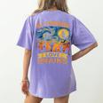 All Teachers Love Brains Shirt Teacher Halloween Tee Women's Comfort Colors T-Shirt Back Print Violet