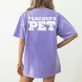 TEACHER'S PET You'Re My Favorite Do Me A Favor Women's Comfort Colors T-Shirt Back Print Violet TEACHER'S PET You'Re My Favorite Do Me A Favor Women's Comfort Colors T-Shirt Back Print Violet