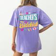 Teacher's Sidekick Teacher Assisting Teaching Assistant Women's Comfort Colors T-Shirt Back Print Violet Teacher's Sidekick Teacher Assisting Teaching Assistant Women's Comfort Colors T-Shirt Back Print Violet