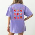 Teaching Is My Jam Strawberry Kinder Team Teacher Women's Comfort Colors T-Shirt Back Print Violet Teaching Is My Jam Strawberry Kinder Team Teacher Women's Comfort Colors T-Shirt Back Print Violet