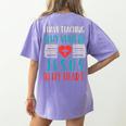 Teaching In My Veins Jesus In My Heart God Christian Teacher Women's Comfort Colors T-Shirt Back Print Violet Teaching In My Veins Jesus In My Heart God Christian Teacher Women's Comfort Colors T-Shirt Back Print Violet