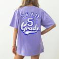 Team 5th Grade Fifth For Teacher Or Students Women's Comfort Colors T-Shirt Back Print Violet Team 5th Grade Fifth For Teacher Or Students Women's Comfort Colors T-Shirt Back Print Violet