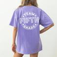 Team Fifth Grade Teacher Student Squad Team 5th Grade School Women's Comfort Colors T-Shirt Back Print Violet