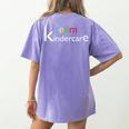 Team Kindercare Teacher Back To School Shirt T-Shirt Women's Comfort Colors T-Shirt Back Print Violet Team Kindercare Teacher Back To School Shirt T-Shirt Women's Comfort Colors T-Shirt Back Print Violet