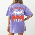 Team Para Boo Crew Halloween Ghost Paraprofessional Teacher Women's Comfort Colors T-Shirt Back Print Violet Team Para Boo Crew Halloween Ghost Paraprofessional Teacher Women's Comfort Colors T-Shirt Back Print Violet