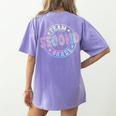 Team Second Grade Teacher Student Back To School 2nd Grade Women's Comfort Colors T-Shirt Back Print Violet